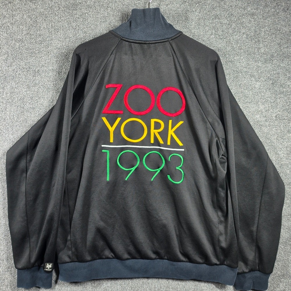 Vintage Zoo York Jacket Mens Extra Large Track Y2K Rasta Embroidered  Streetwear